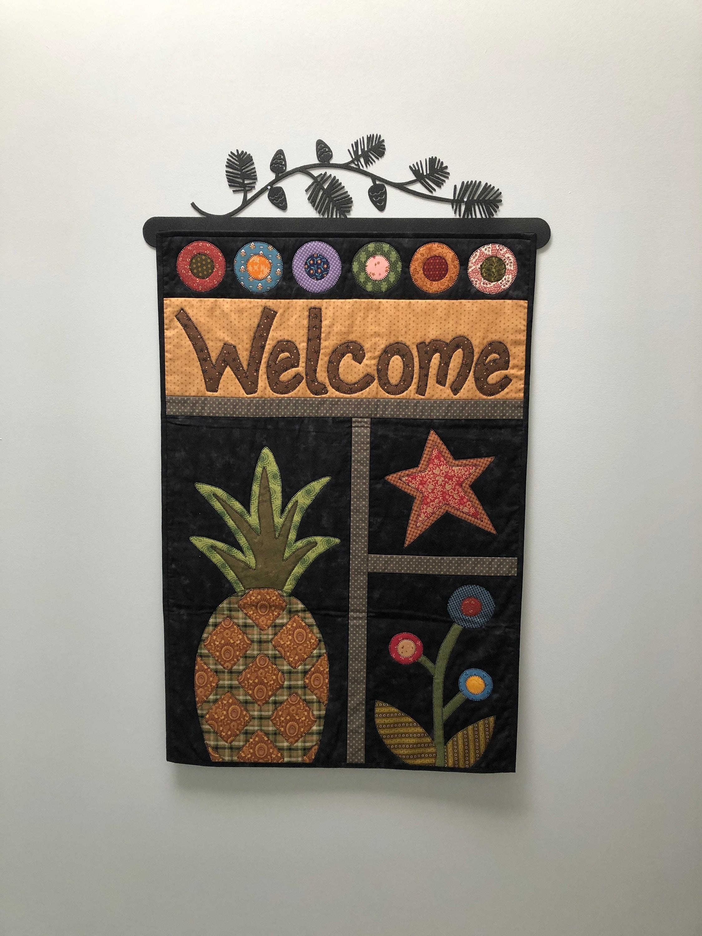 Quilted Welcome Wall Hanging Welcome Decor Wall Hanging with | Etsy