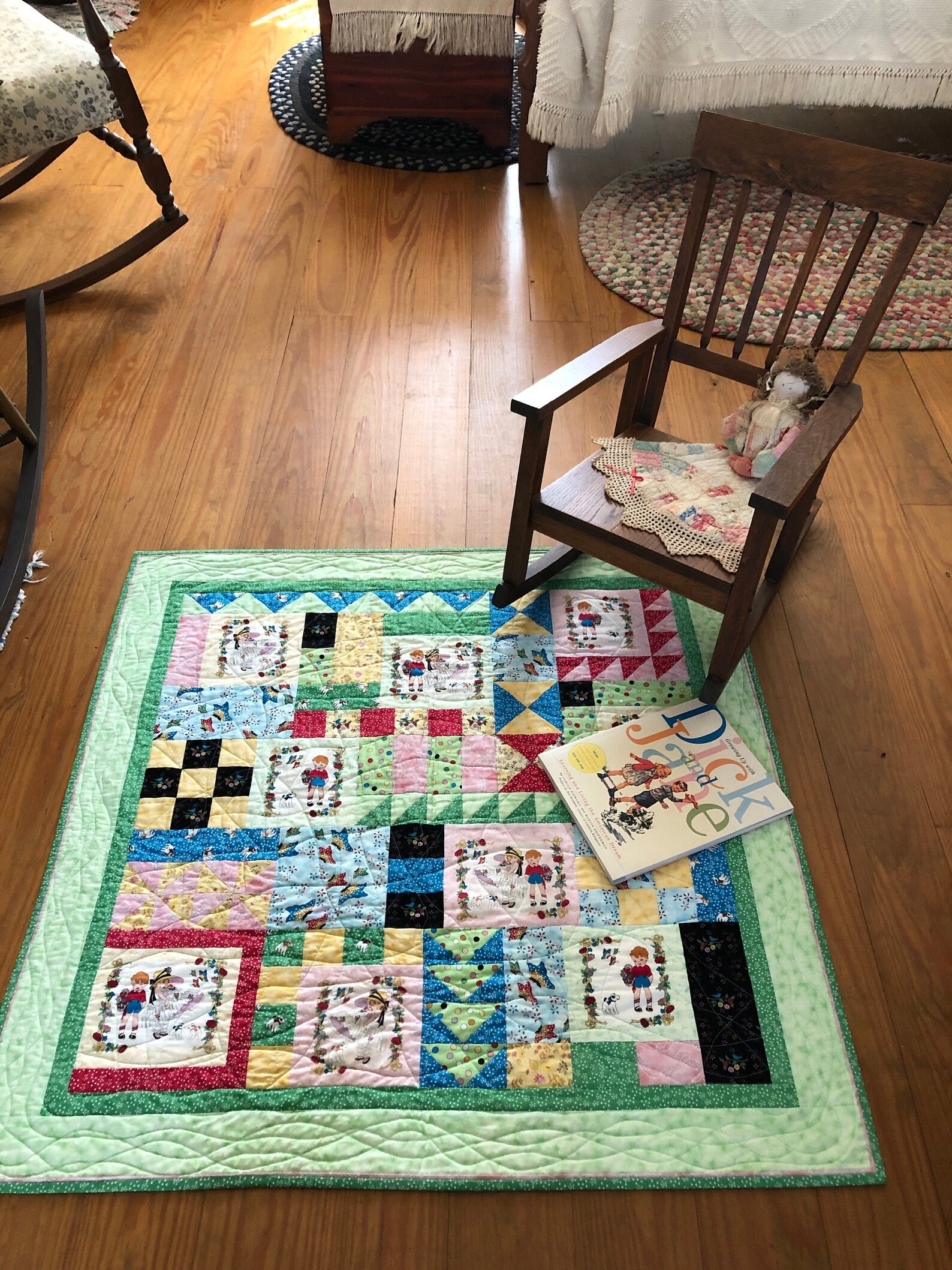 Childs Quilt 40 Square Playmat Lap Quilt for boy or Etsy