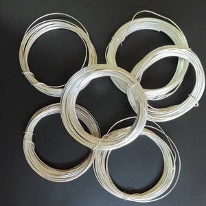 925 Silver Wire, 925 Sterling Silver Wire, Cable,Solid Wire, Customized Size and Thickness, Variable, 1 meter - 3.3 feet