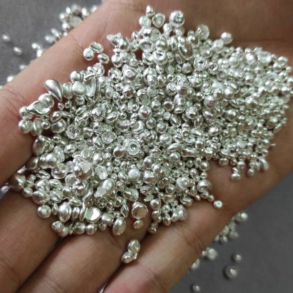 Pure Silver Nugget Etsy