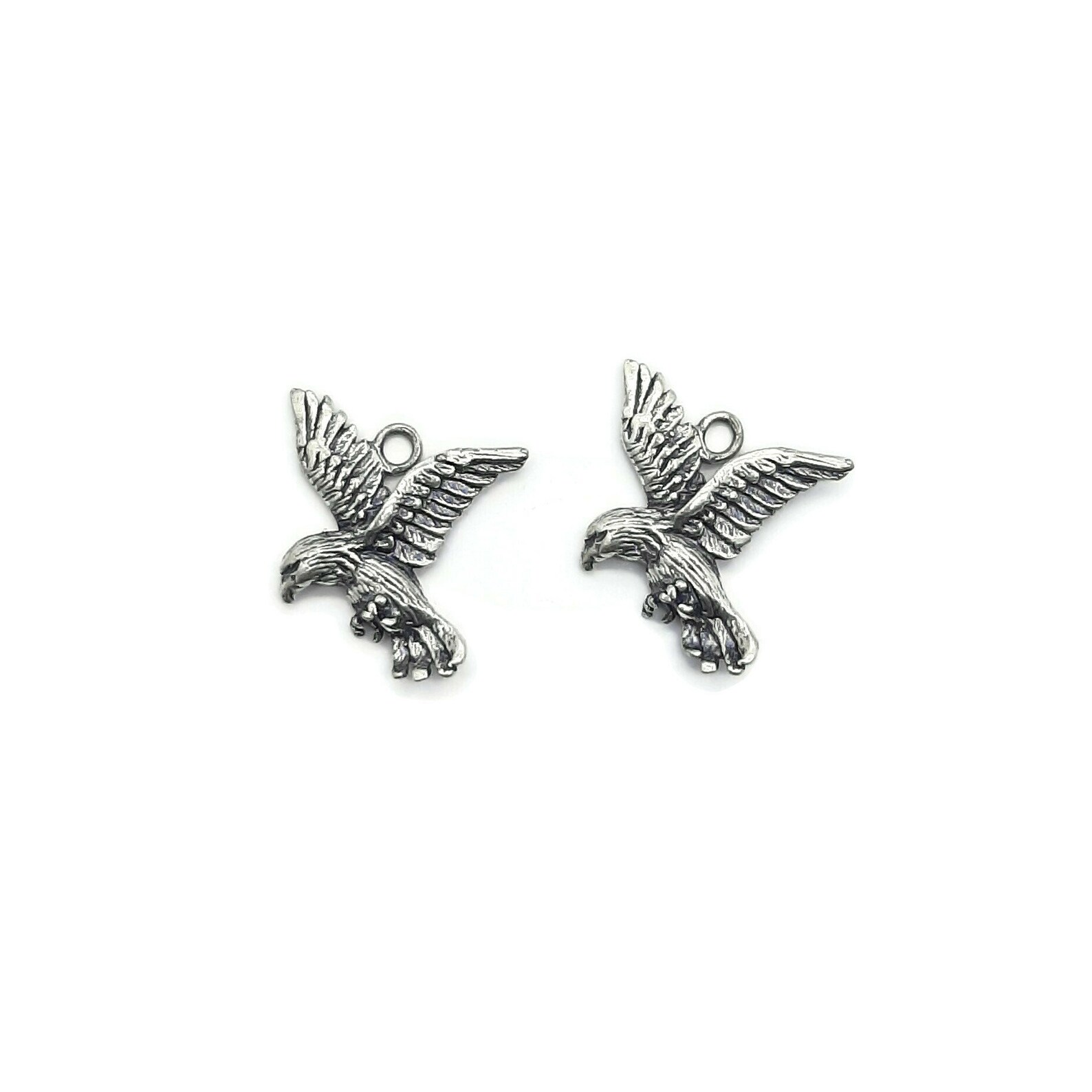 Collar De Pluma De Plata De Ley 925 Colgante