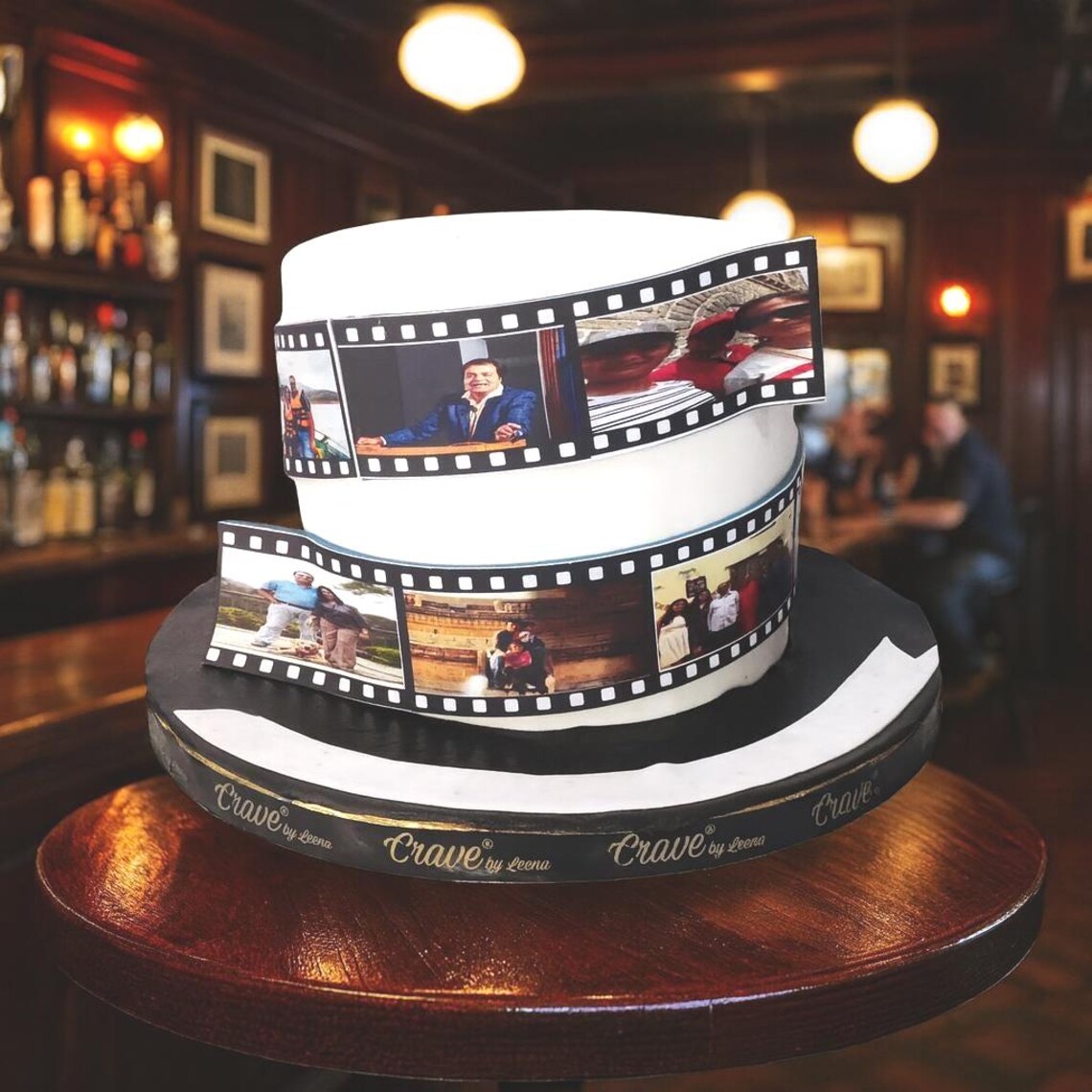 Personalised Camera Film Reel Edible Icing Cake Wrap Topper With Your ...