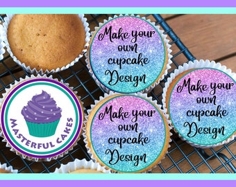 Make your own Personalised Edible Photo, Character or Logo Cupcake topper