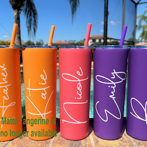 Personalized Travel Tumbler: Custom Name Cup for Bachelorette Parties, Bridesmaids & Birthday Gifts