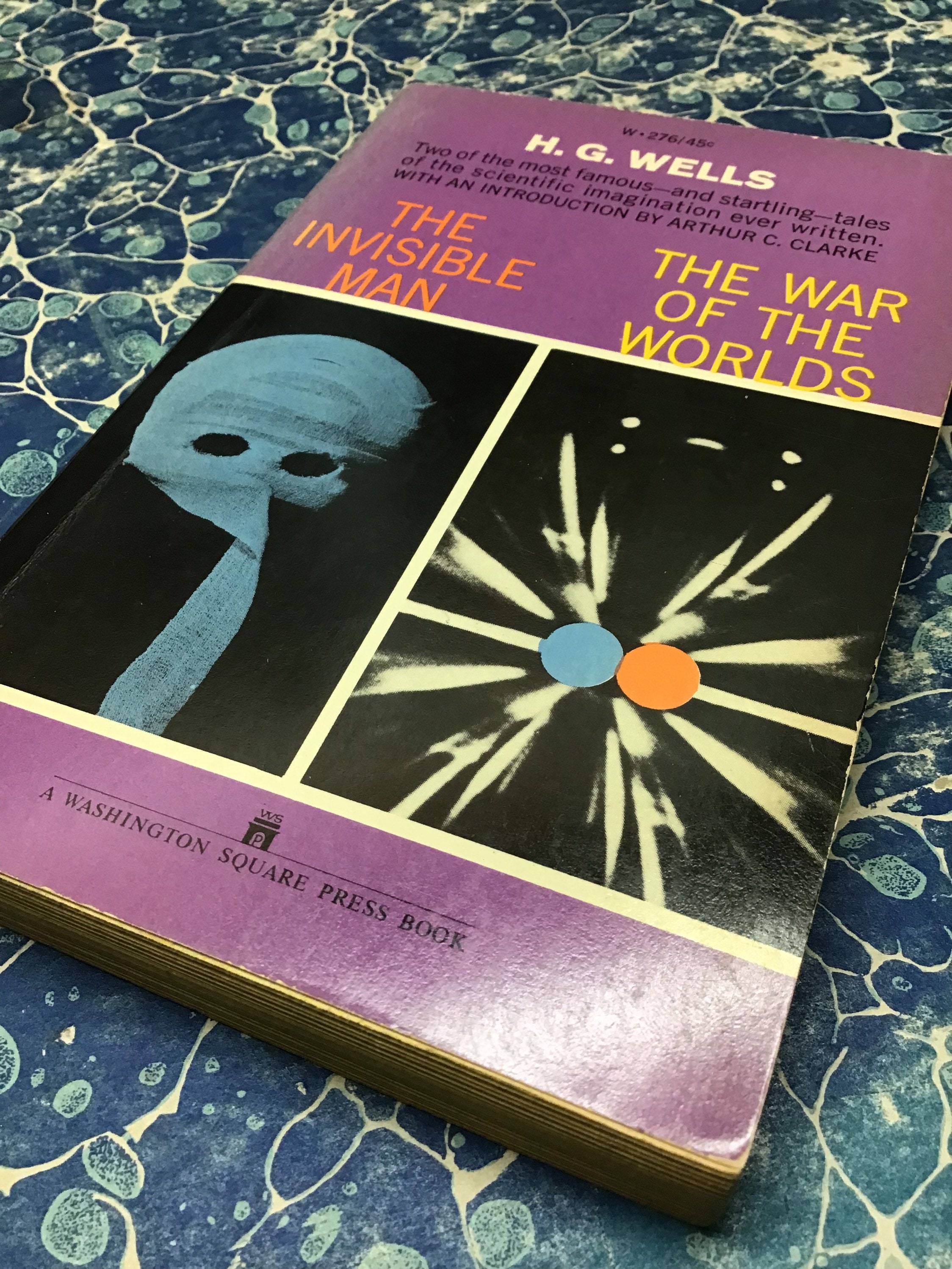 The Invisible Man / the War of the Worlds by H.G. Wells, Vtg 1963