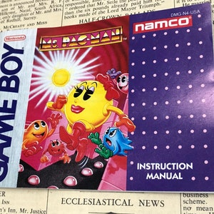 Ms. Pac Man Nintendo Game Boy Instruction Booklet