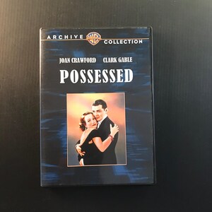 POSSESSED DVD 1931 Warner Archive Joan Crawford Clark Gable Pre-Code Drama