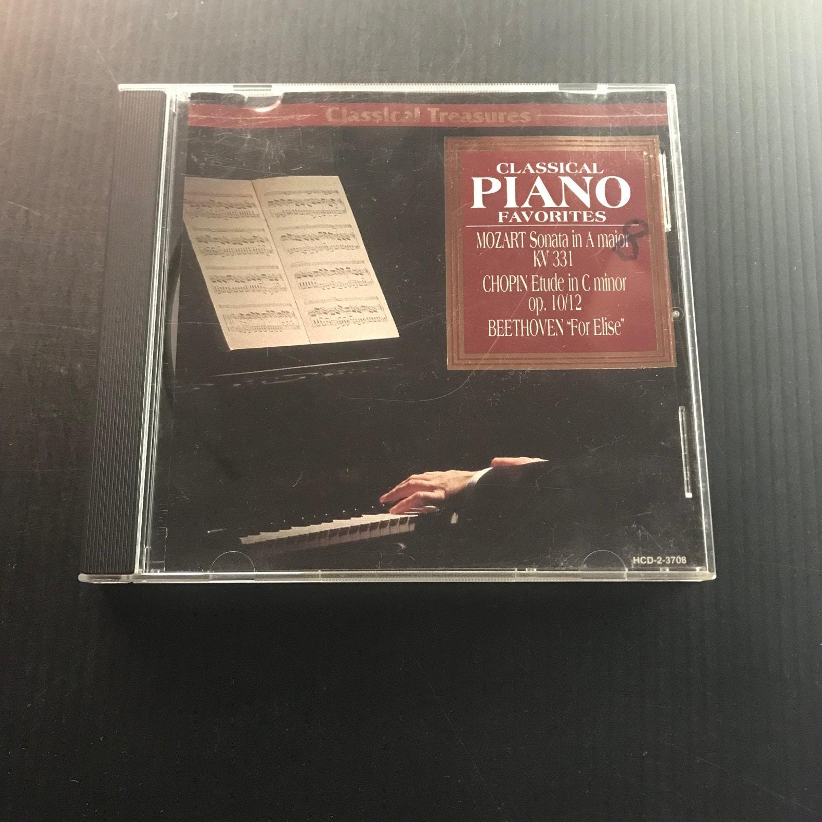 Classical Piano Favorites CD 1995 Classical Treasures Various