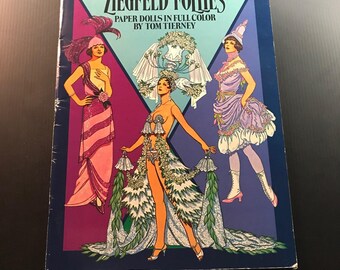 Ziegfeld Follies Paper Dolls in Full Color Tom Tierney 1980 Illustrated