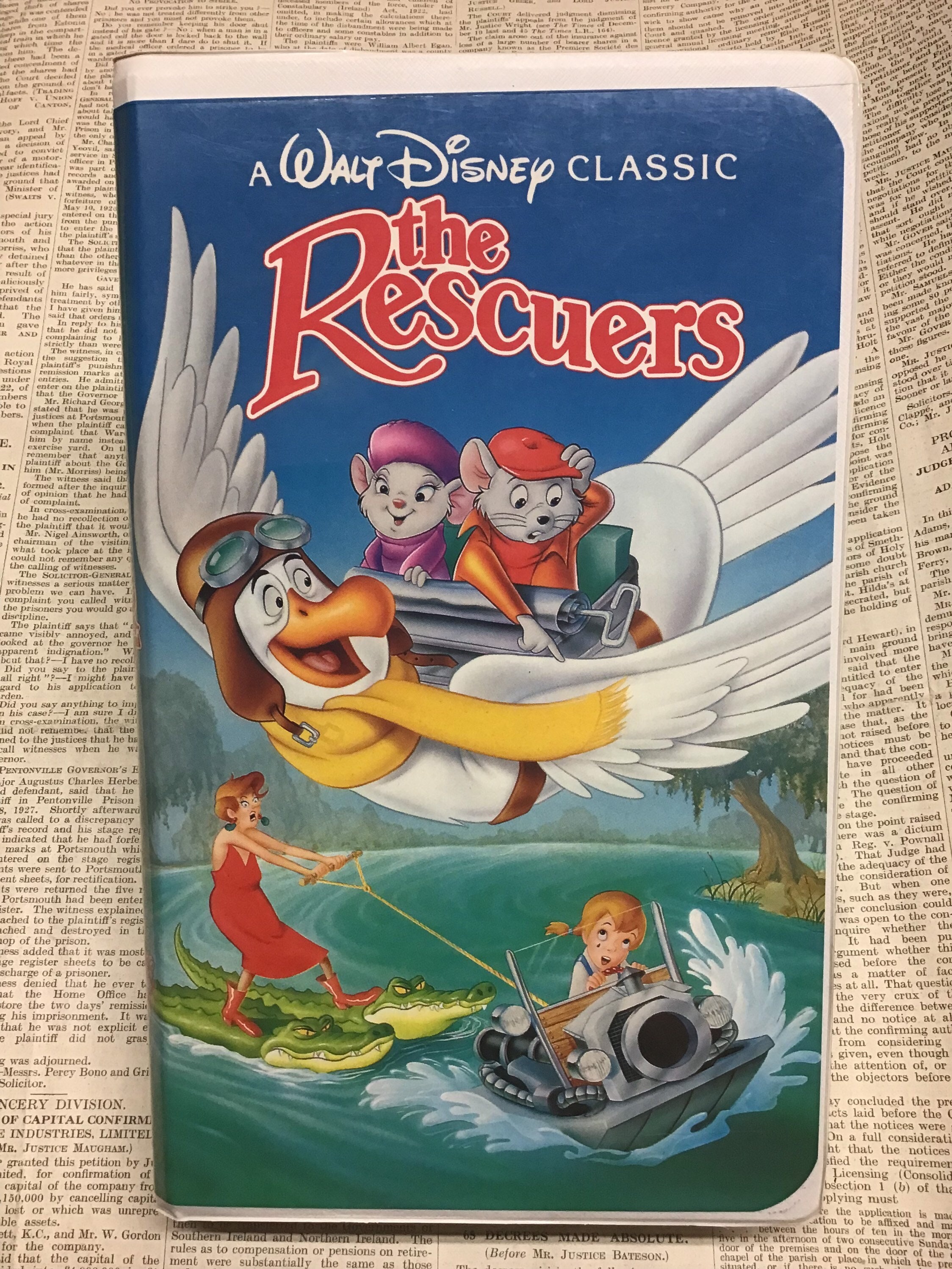 The Rescuers 1992 Walt Disney Black Diamond Classics - Etsy