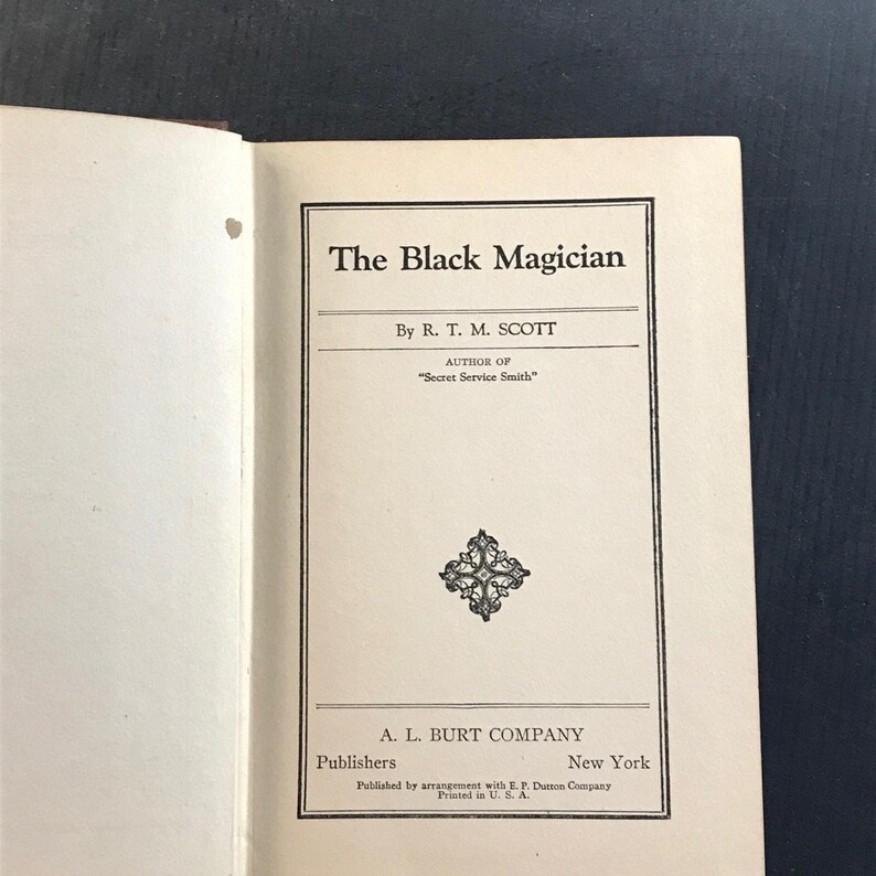 The Black Magician R. T. M. Scott 1943 Triangle Books Pulp Fiction Thriller image 18