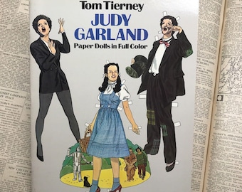 Paper Dolls Uncut Judy Garland Tom Tierney Dover 1982