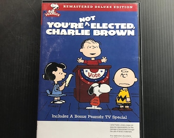 Vous n'êtes pas élu Charlie Brown DVD 1972 Peanuts édition de luxe remasterisée