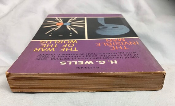 The Invisible Man / the War of the Worlds by H.G. Wells, Vtg 1963