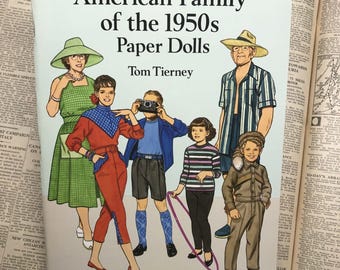 Paper Dolls Uncut American Family Of The 1950’s Tom Tierney Dover 1994