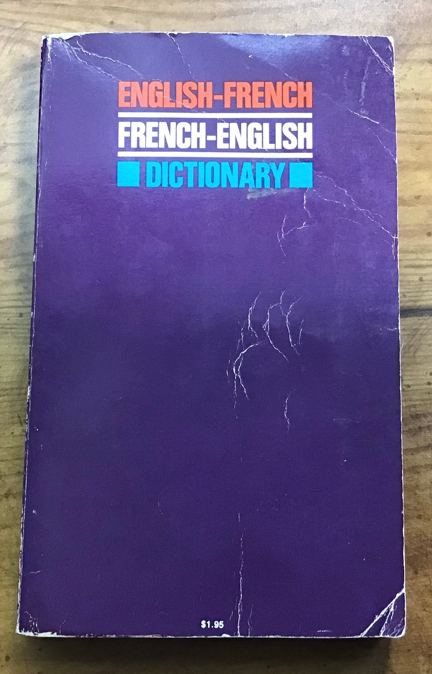 Dictionnaire anglais-français / français- anglais, 1967 Liguistique et livre de poche traduit, Acceptable