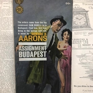Assignment Budapest- Edward S. Aarons, 1957 Gold Medal Vintage paperback in Very Good condition.