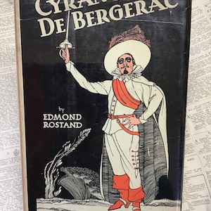 Cyrano de Bergerac by Edmond Rostand, vtg 1931 Illustrated Editions Hardcover, Very Good