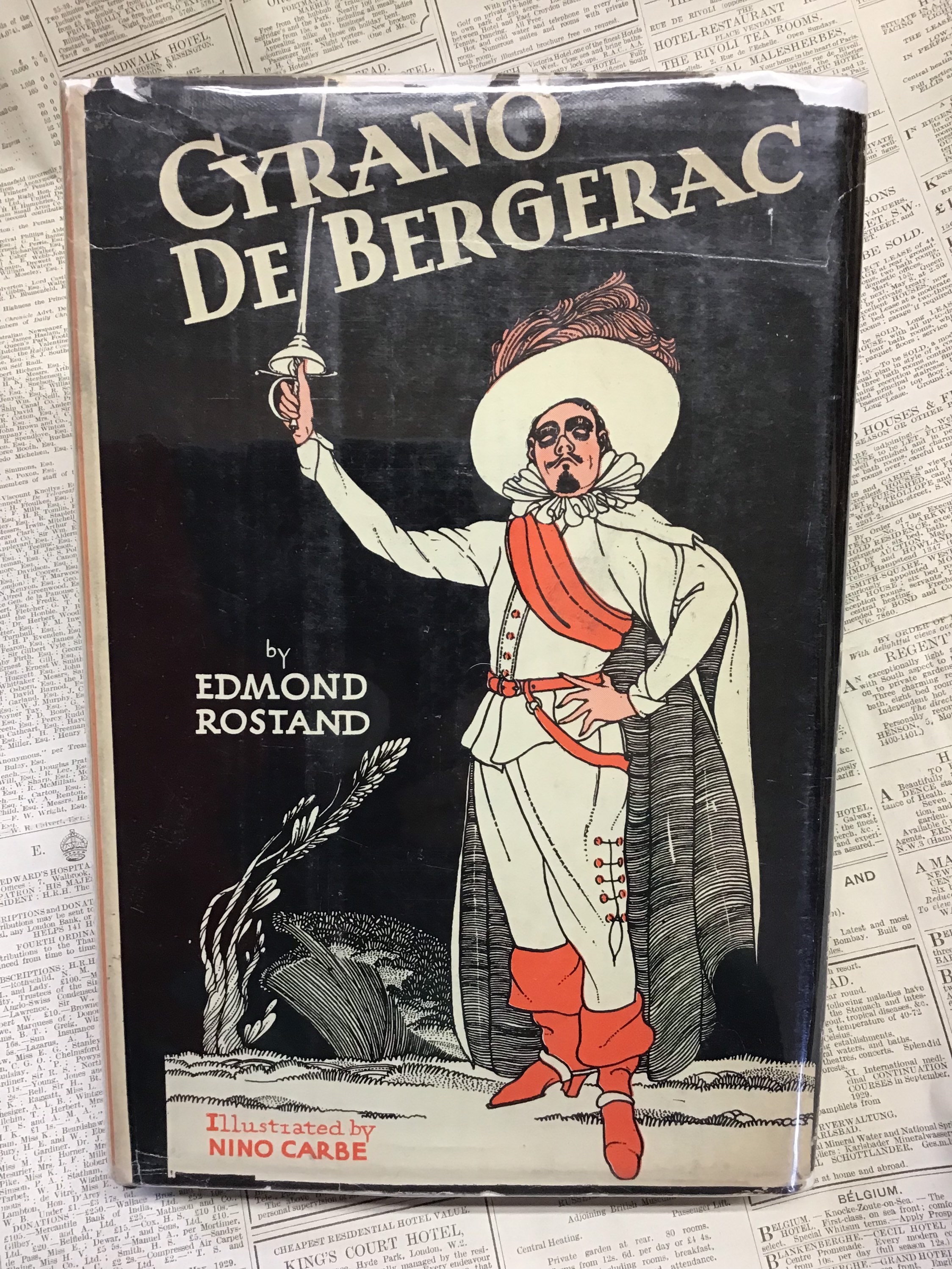 Cyrano De Bergerac by Edmond Rostand, Vtg 1931 Illustrated
