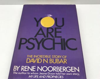 You Are Psychic~Rene Noorbergen~1971 Morrow HC w DJ