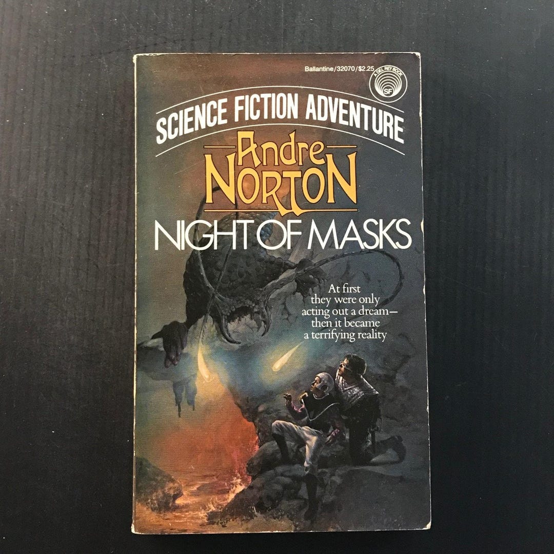 Night of Masks Andre Norton 1985 First Ballantine Edition Science ...