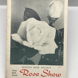 Seattle Rose Society 39th Annual Program~June 14, 15~1952