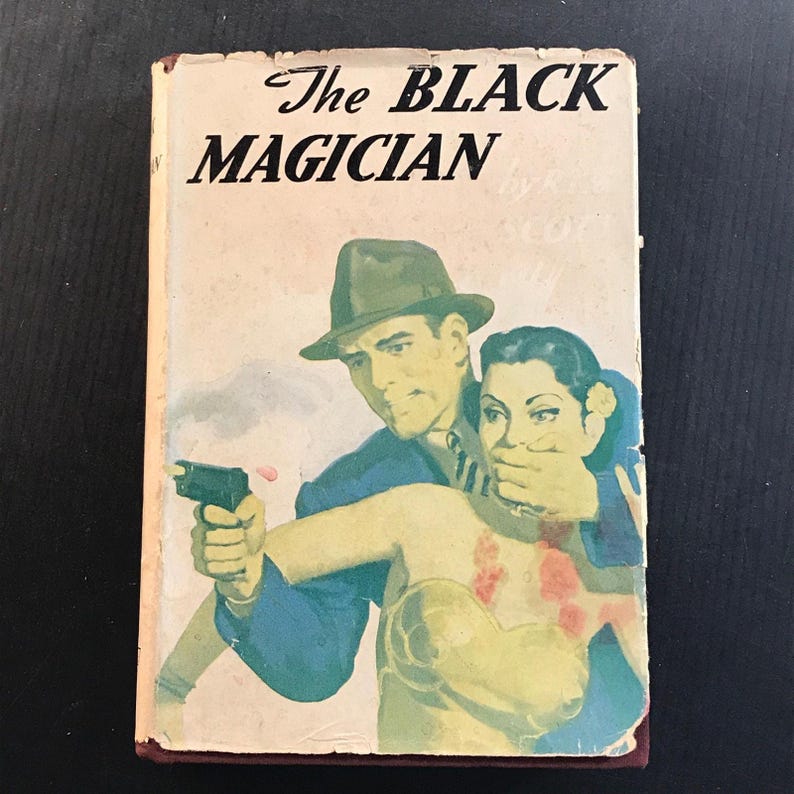 The Black Magician R. T. M. Scott 1943 Triangle Books Pulp Fiction Thriller image 1