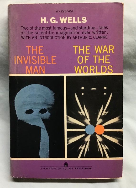 The Invisible Man / the War of the Worlds by H.G. Wells, Vtg 1963