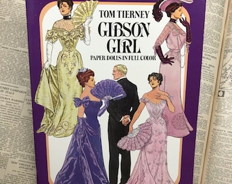 Paper Dolls Uncut Gibson Girl Tom Tierney Dover 1985