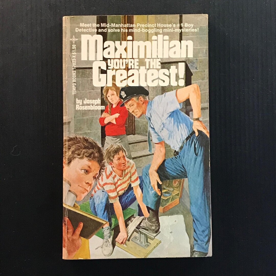 Maximilian You're the Greatest! Joseph Rosenbloom 1979 Boy Detective - Etsy