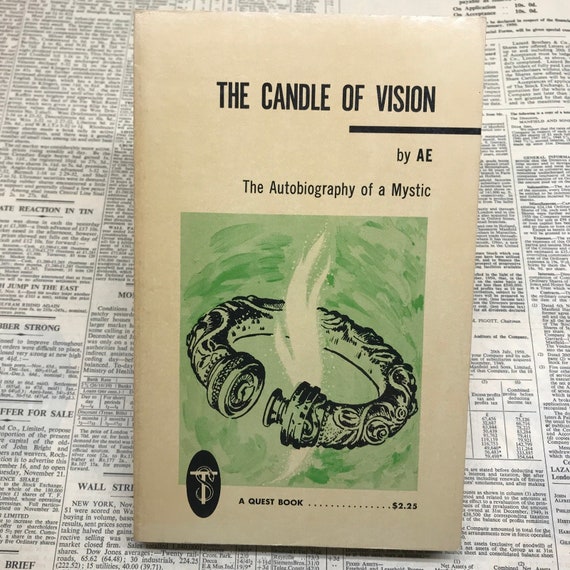 Theosophy 1974 TB Candle of Vision Autobiography of a Mystic by AE