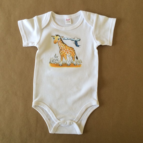 giraffe baby onesie
