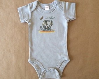 Elephant onesie®, Baby bodysuit, Baby clothing, Onesie® bodysuit, New born gift, Original art© design, Baby shower gift, Baby boy, Baby girl