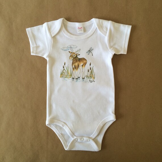 moose onesie baby