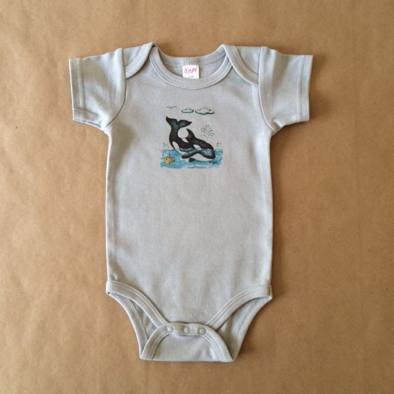 whale onesie baby