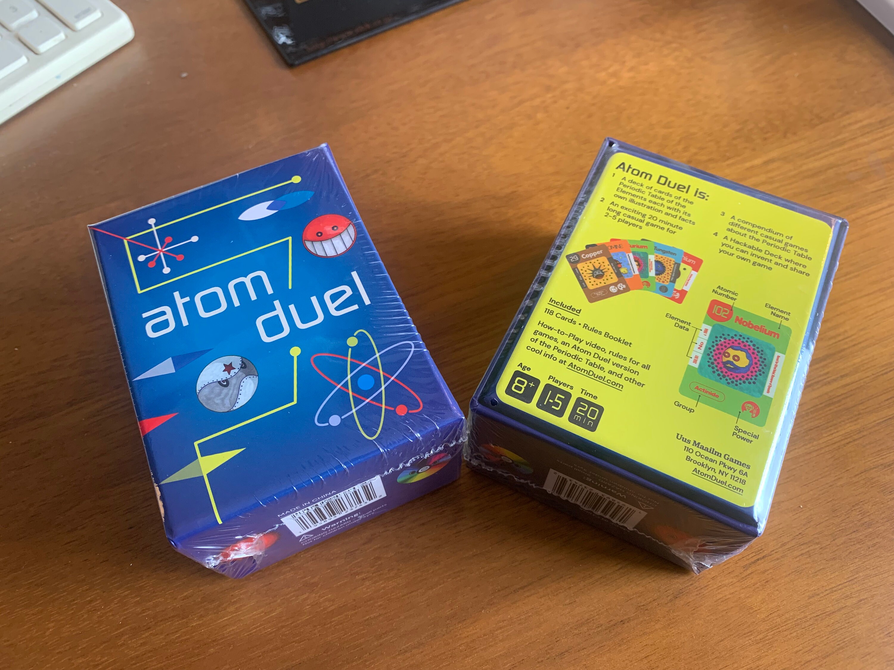 Atom Duel the Periodic Table Card Deck Etsy