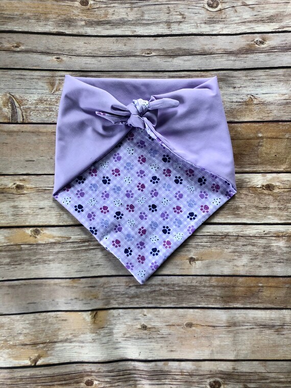 purple dog bandana