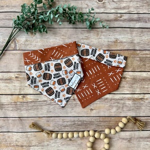 Bourbon Buddy Dog Bandana//Bourbon Dog Bandana//Reversible Dog Bandana//Dog Bandana