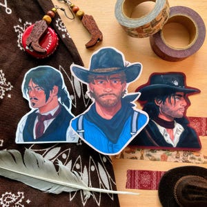 RDR cowboy stickers