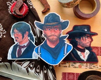 RDR cowboy stickers