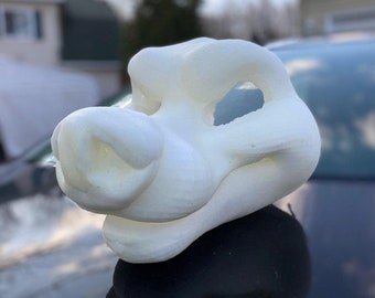 FURSUIT HEADBASE - Angry Toony Canine Foam base