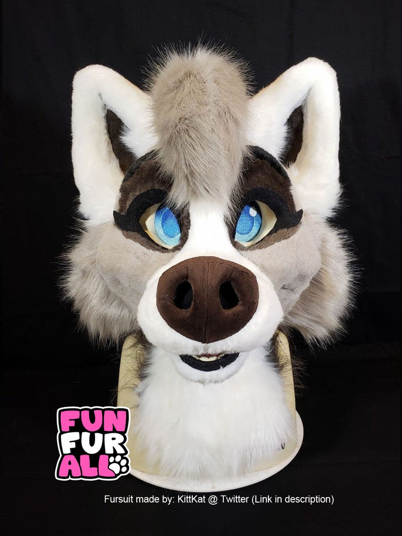 FURSUIT HEAD Toony Canine Foam base Etsy
