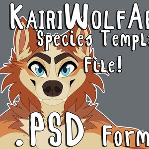 SPECIES TEMPLATE: Digigrade PSD File / Digital Download