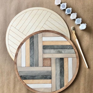 DIY Kit-DIY Craft Kit. DIY your own wooden mosaic and choose your own colors!