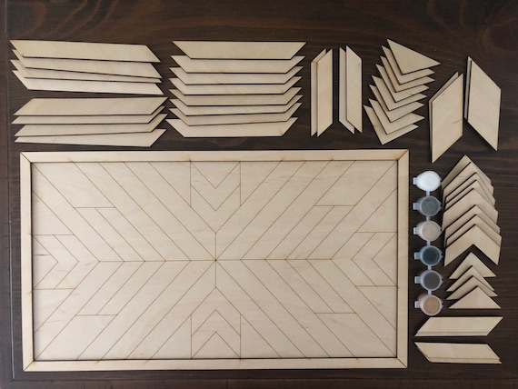 DIY Kit, DIY Craft Kit, Wooden Barn Quilt Kit, DIY Paint Kit, Craft Kit for Adults, Gift for Her