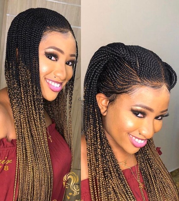 Braided Wig Ghana Weaving Cornrow Braids Braids Etsy