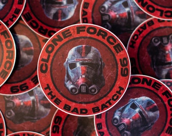The Bad Batch Sticker | Star Wars Disney Laptop Stickers | Vinyl Decals | Batuu Galaxy's Edge | Hydro flask Water Bottle