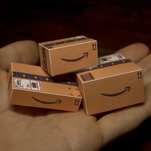 Mini Amazon Box Modèle | Travaux sur Cricut