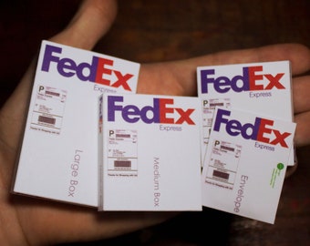 Mini FedEx Boxes Template | Works on Cricut