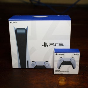 Szablon pudełek Mini Playstation 5 i Dual Sense | Działa na Cricut